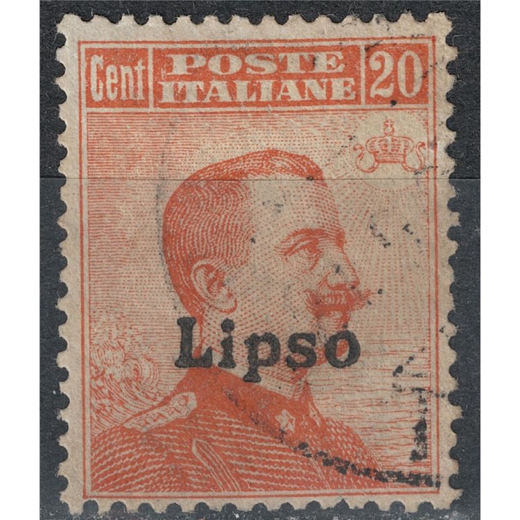 EGEO LIPSO 1922 20c orange filigree crown us