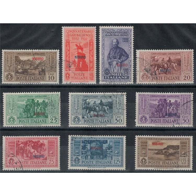 EGEO NISIRO 1932 Giuseppe Garibaldi 10v us
