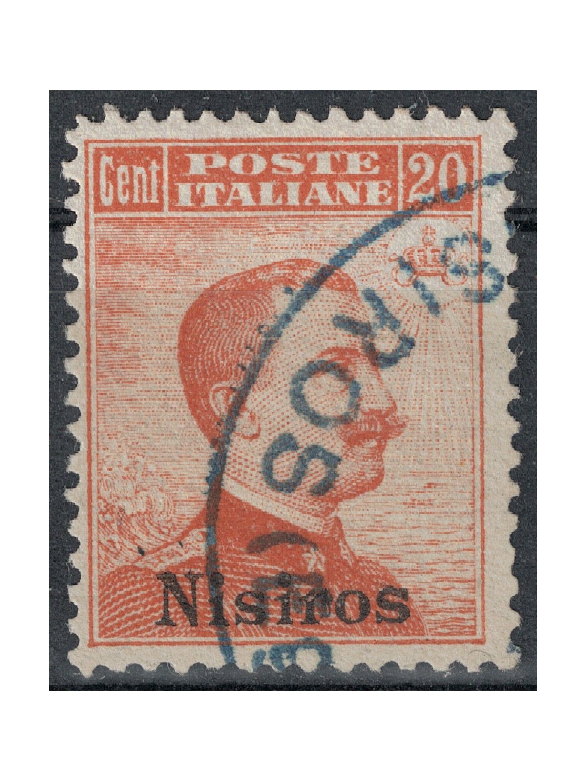 EGEO NISIRO 1917 20c arancio senza filigrana us