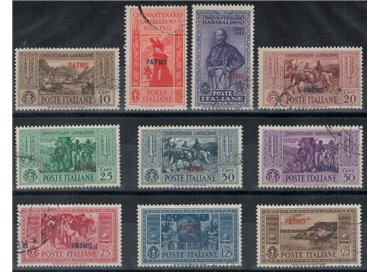 EGEO PATMO 1932 Giuseppe Garibaldi 10v us