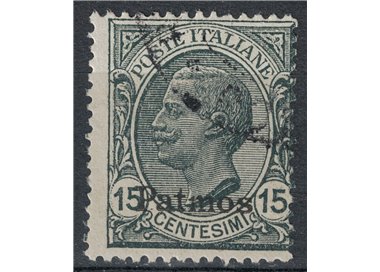 AEGEAN PATMO 1921 15c slate us