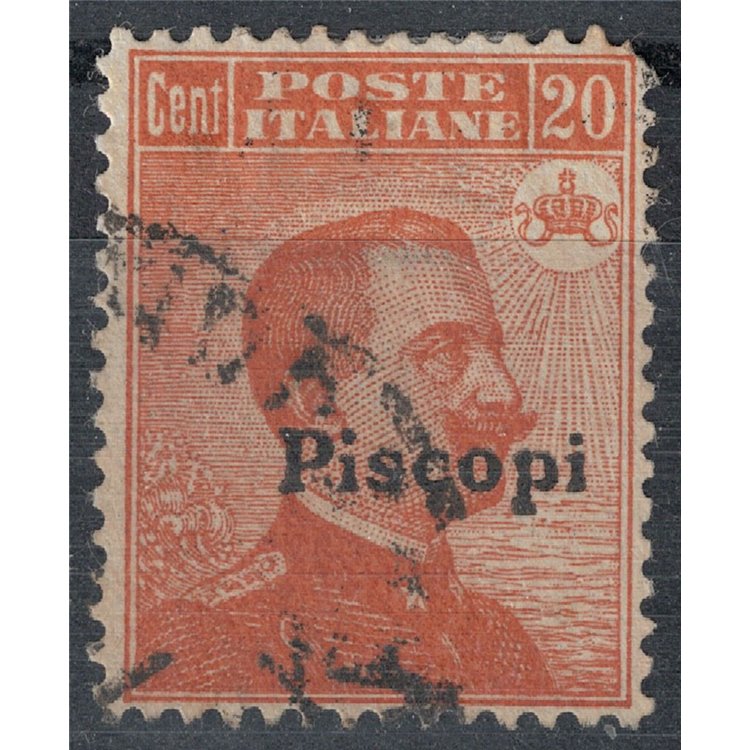 EGEO PISCOPI 1922 20c orange filigree crown us