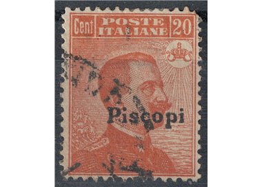 EGEO PISCOPI 1922 20c orange filigree crown us