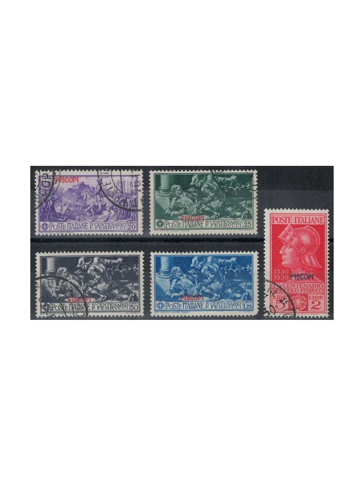 EGEO PISCOPI 1930 Francesco Ferrucci 5v us
