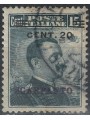 EGEO SCARPANTO 1916 20c su 15c grigio nero us