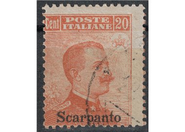 EGEO SCARPANTO 1917 20c orange without watermark us