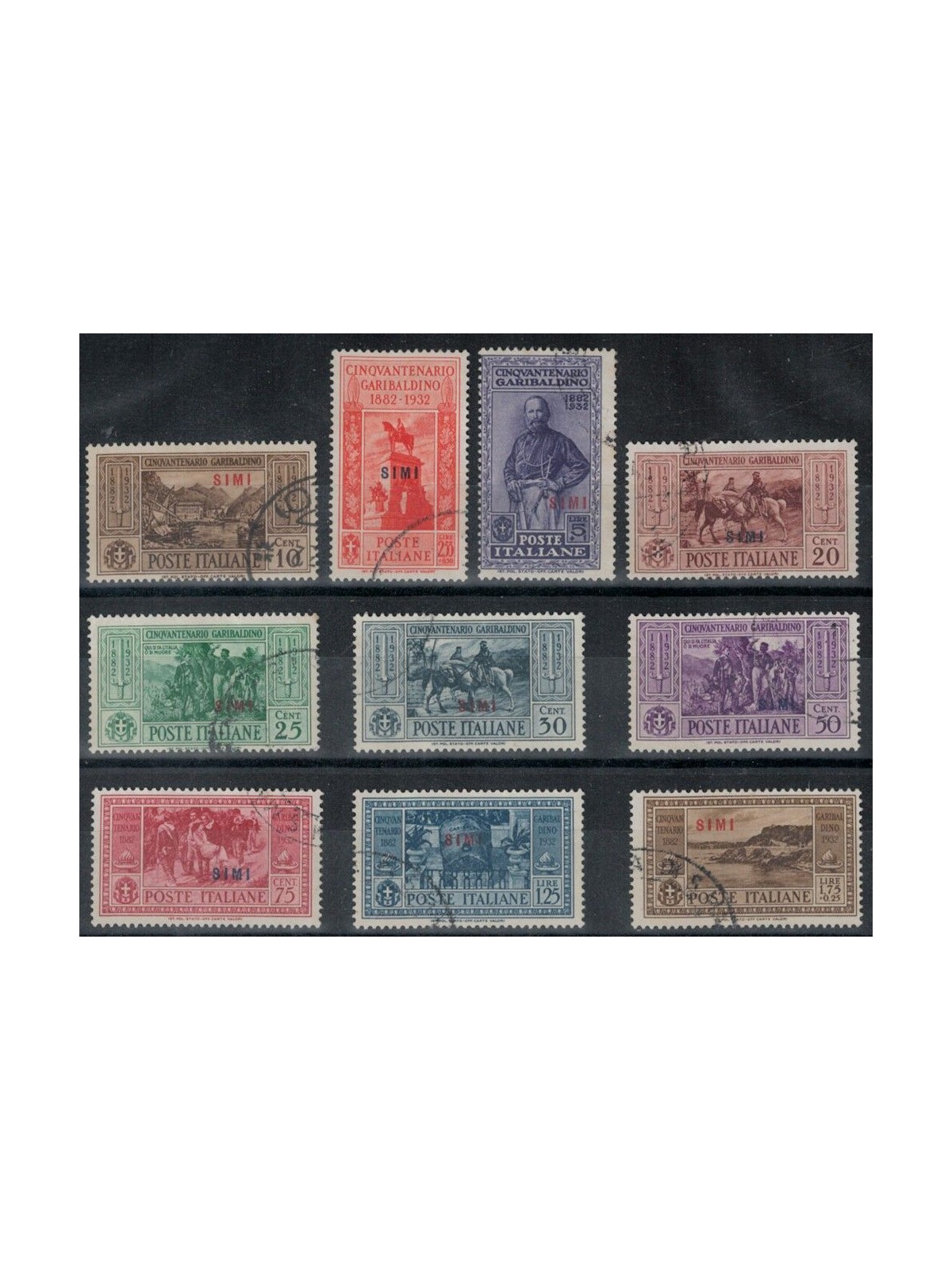 EGEO SIMI 1932 Giuseppe Garibaldi 10v us