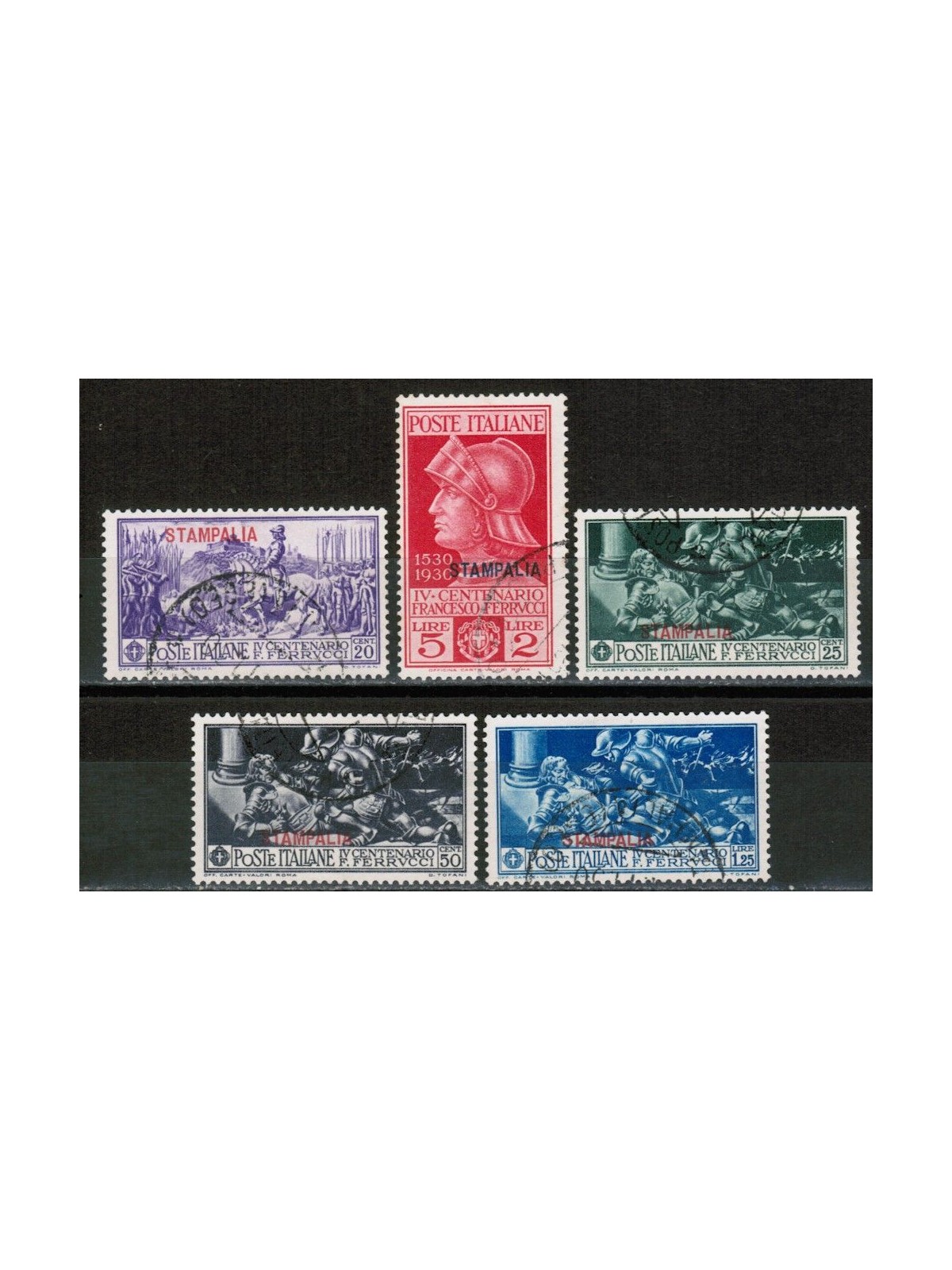 EGEO STAMPALIA 1930 Francesco Ferrucci 5v us