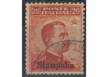 EGEO STAMPALIA 1917 20c orange without watermark us