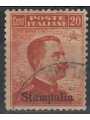 EGEO STAMPALIA 1917 20c arancio senza filigrana us