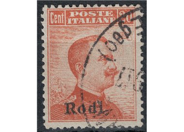 EGEO RODI 1917 20c arancio senza filigrana us
