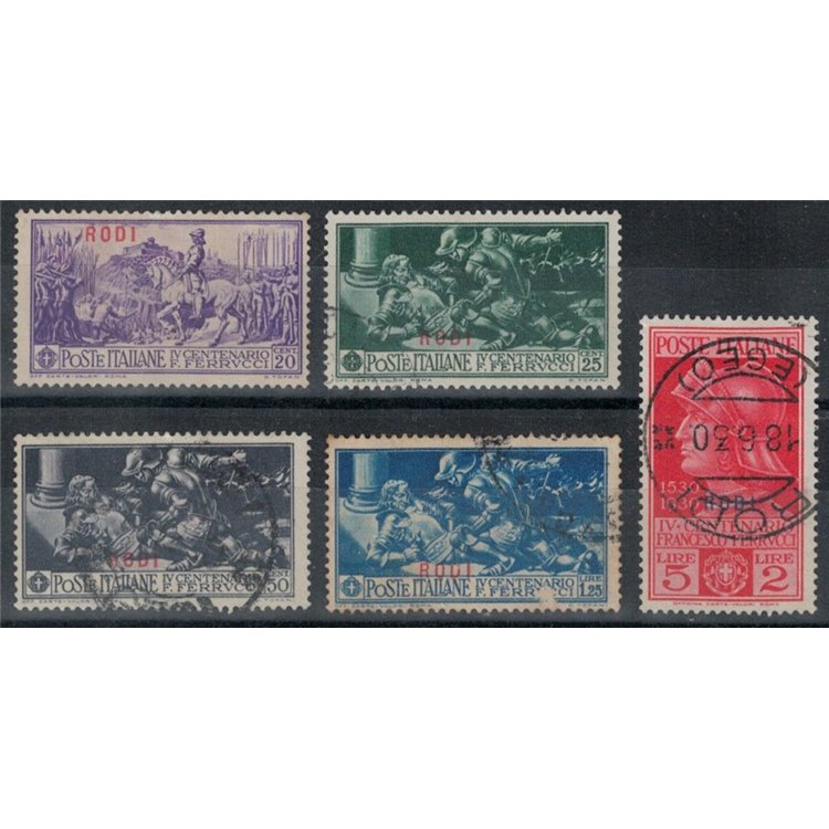 EGEO RODI 1930 Francesco Ferrucci 5v us