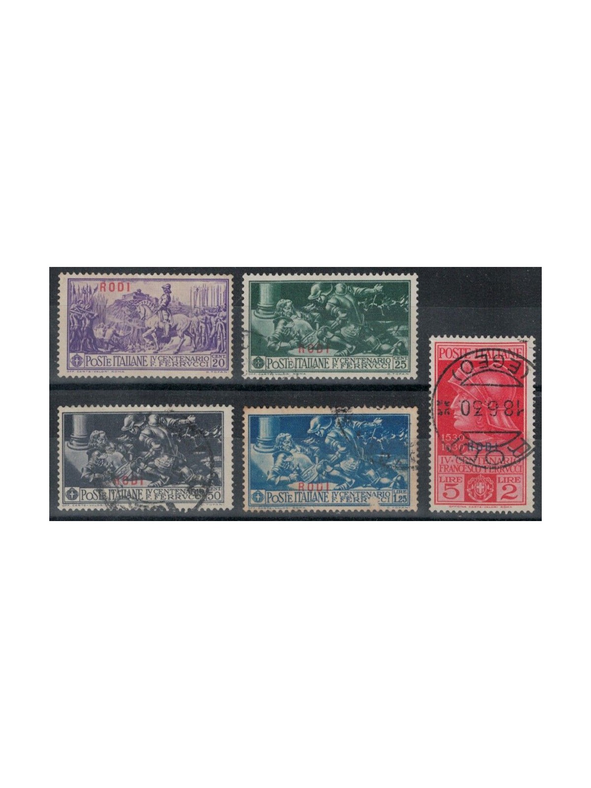 EGEO RODI 1930 Francesco Ferrucci 5v us