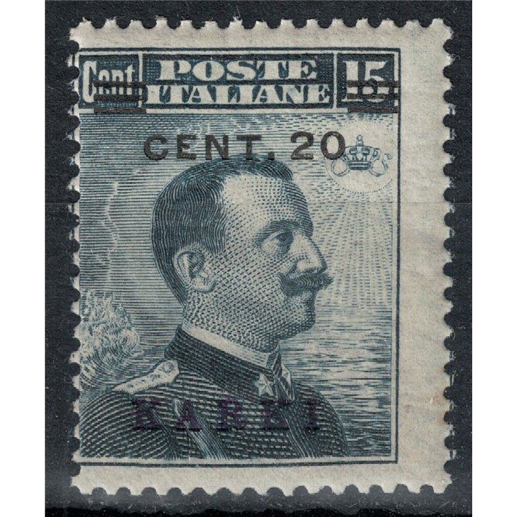 EGEO CARCHI 1916 20c on 15c grey black MNH**