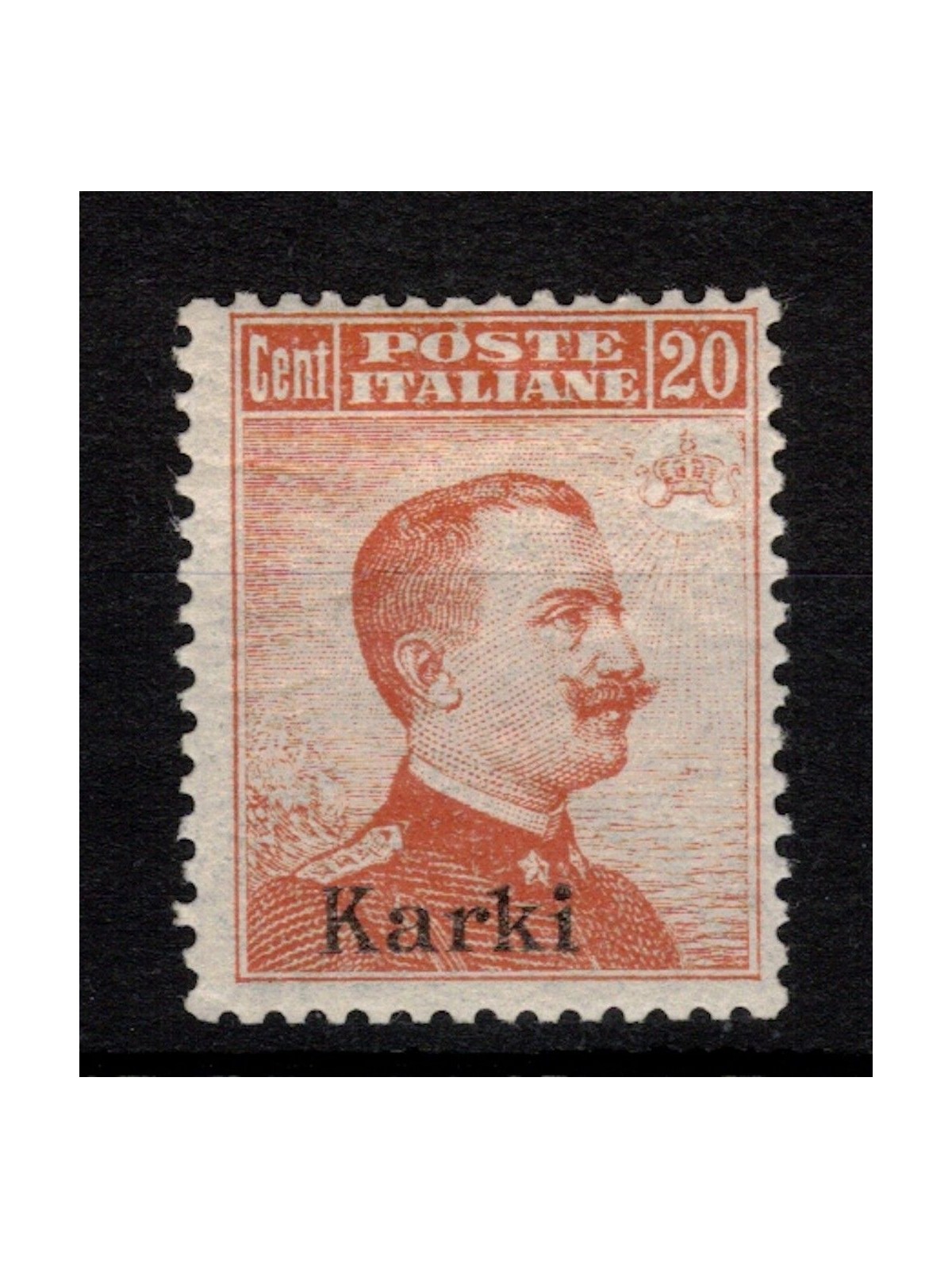 EGEO CARCHI 1917 20c orange without watermark MNH**