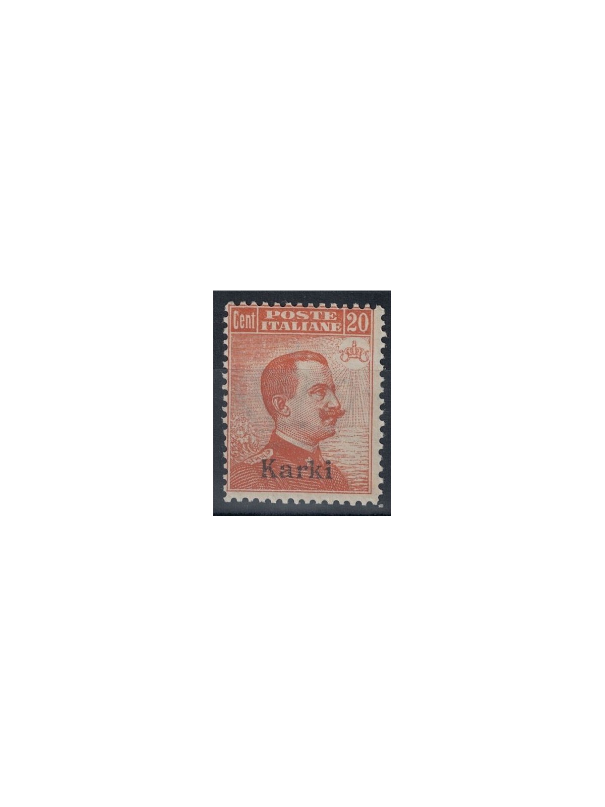 EGEO CARCHI 1922 20c orange watermark crown MNH**