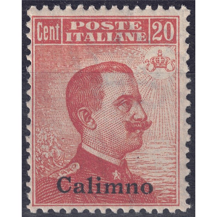 EGEO CALINO 1922 20c arancio filigrana corona MNH**
