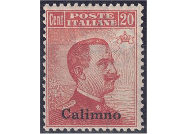 EGEO CALINO 1922 20c arancio filigrana corona MNH**