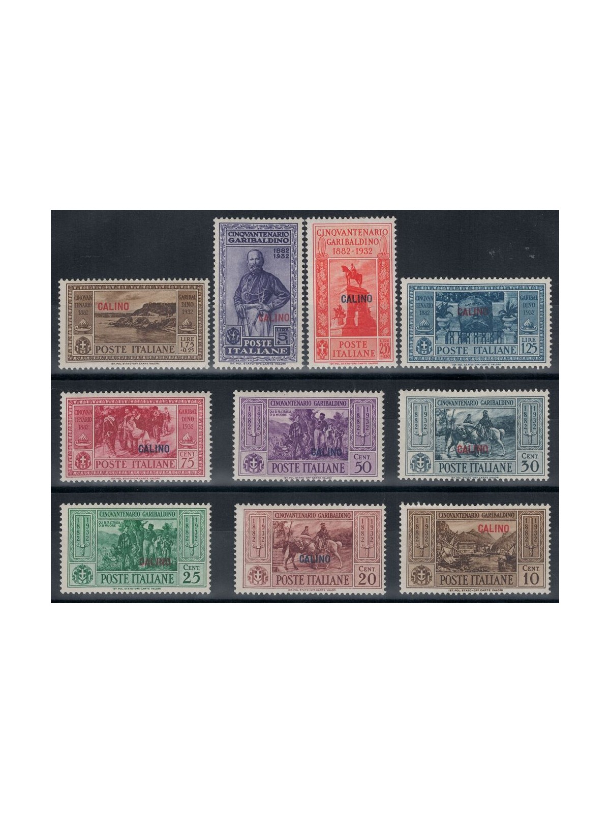 EGEO CALINO 1932 Giuseppe Garibaldi 10v MNH**