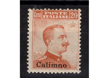 EGEO CALINO 1917 20c orange without watermark MNH**