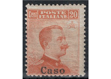 EGEO CASO 1917 20c arancio senza filigrana MNH**