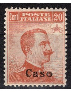 EGEO CASO 1922 20c orange watermark crown MNH**