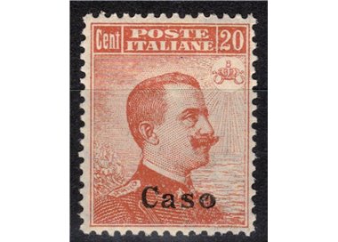 EGEO CASO 1922 20c arancio filigrana corona MNH**