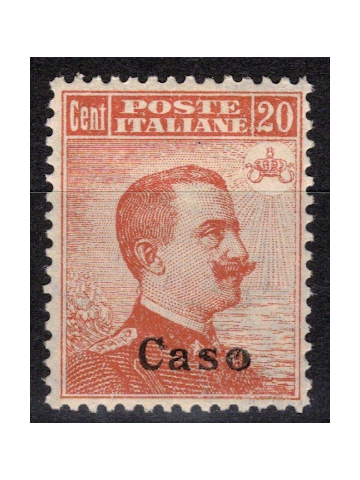 EGEO CASO 1922 20c orange watermark crown MNH**