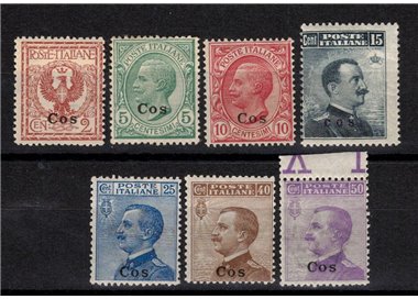 EGEO COO 1912 Serie ordinaria 7v MNH**