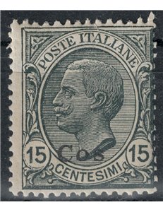 EGEO COO 1921 15c ardesia MNH**