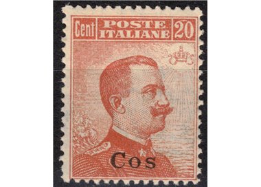 EGEO COO 1922 20c orange watermark crown MNH**