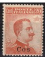 EGEO COO 1922 20c orange watermark crown MNH**
