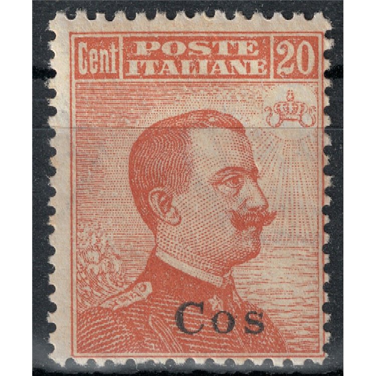 EGEO COO 1922 20c arancio filigrana corona MNH**