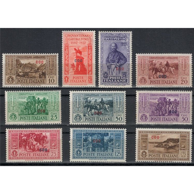 EGEO COO 1932 Giuseppe Garibaldi 10v MNH**
