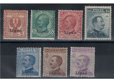 EGEO LIPSO 1912 Ordinary series 7v MNH**
