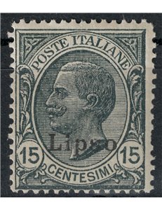EGEO LIPSO 1921 15c ardesia MNH**