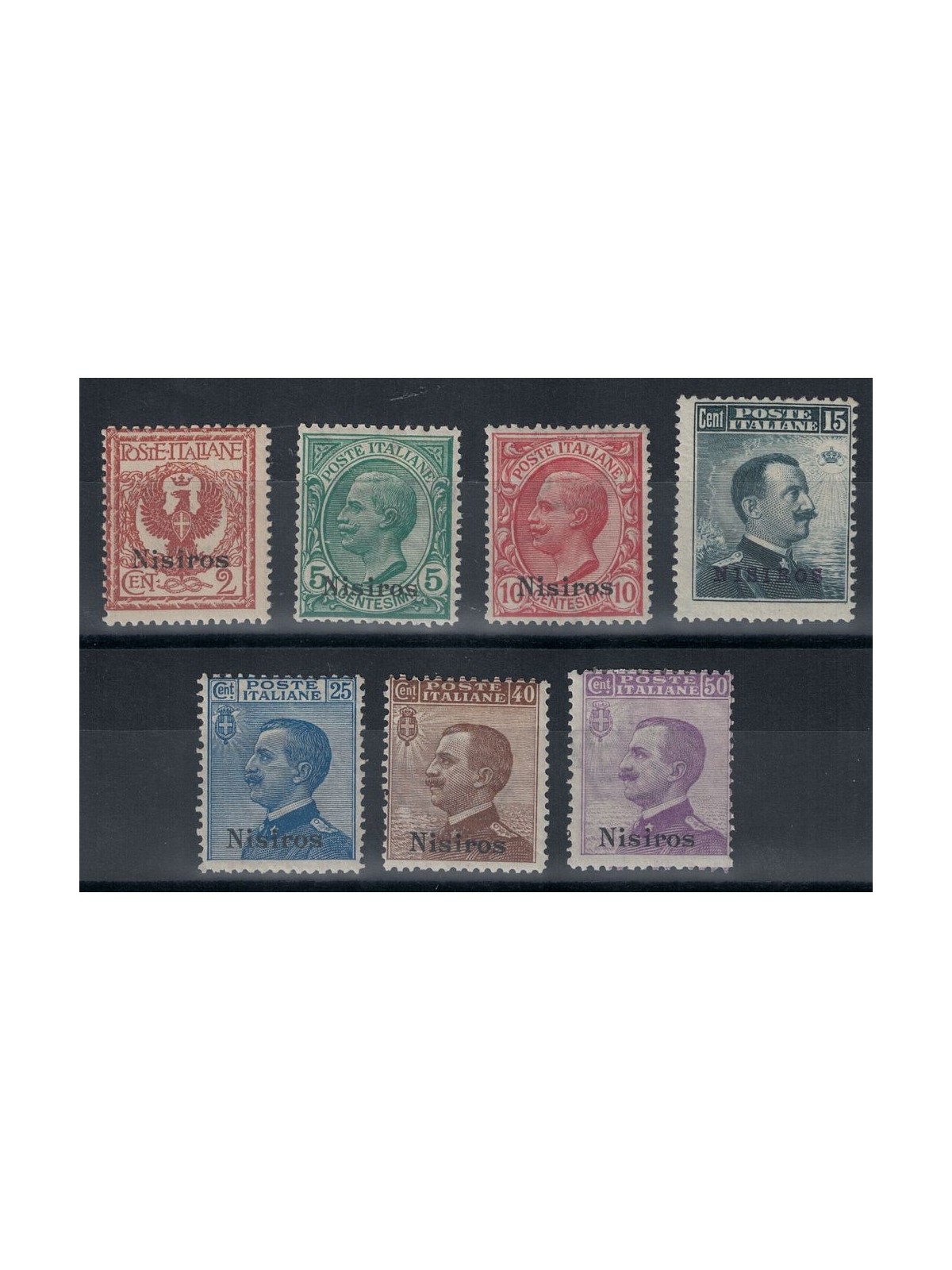 AEGEAN NISYRO 1912 Ordinary series 7v MNH**