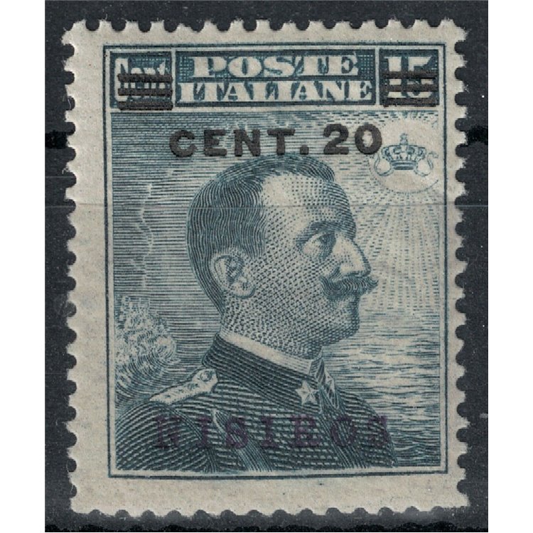 AEGEAN NISIR 1916 20c on 15c grey black MNH**