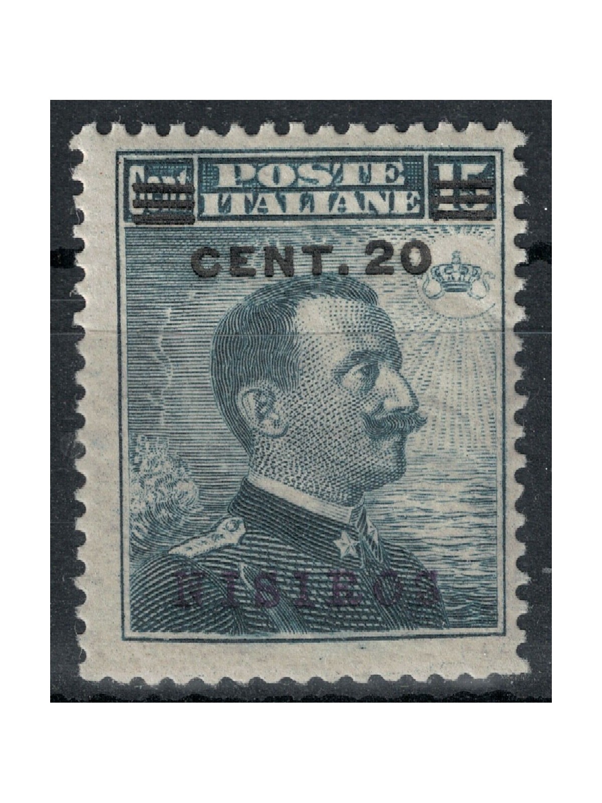 AEGEAN NISIR 1916 20c on 15c grey black MNH**
