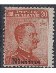 AEGEAN NISIR 1922 20c orange watermark crown MNH**