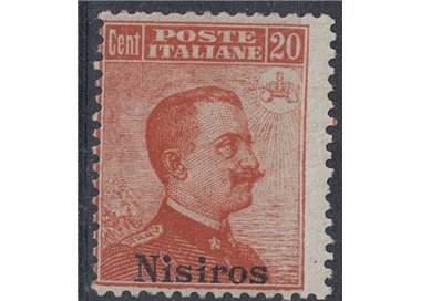 EGEO NISIRO 1922 20c arancio filigrana corona MNH**