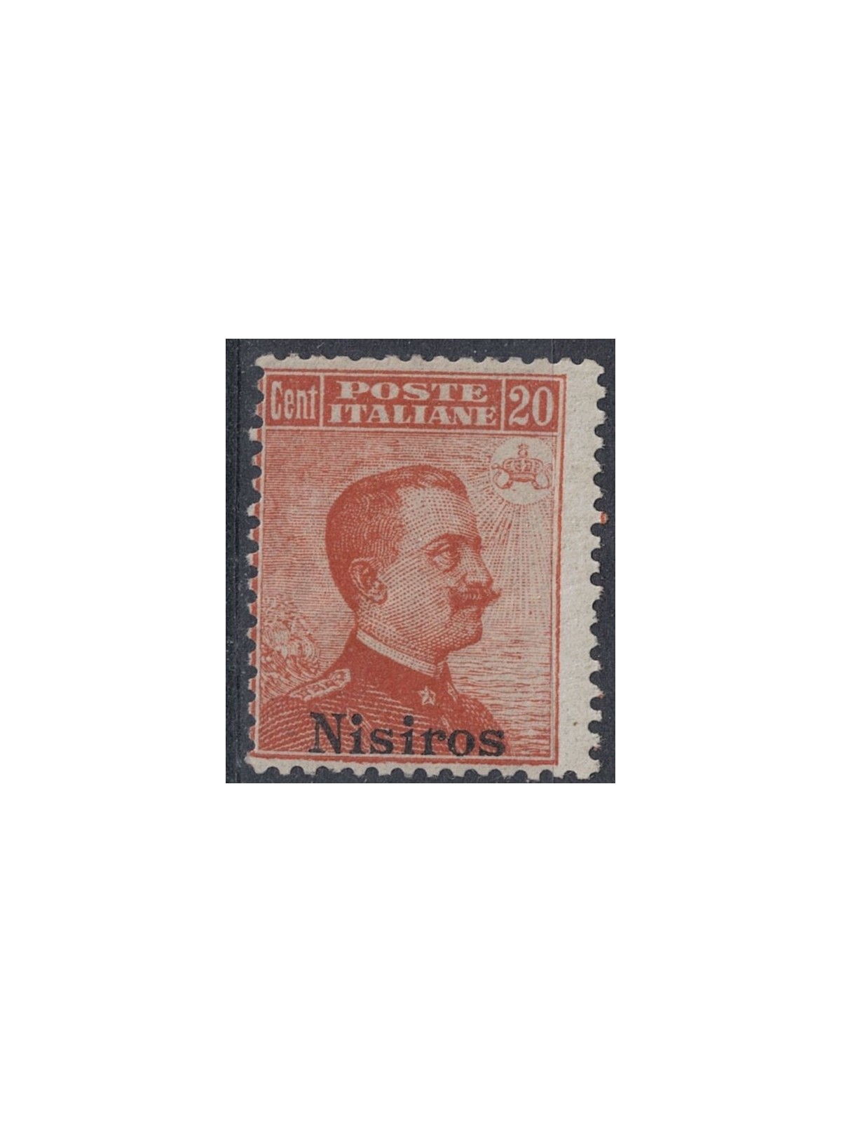 AEGEAN NISIR 1922 20c orange watermark crown MNH**