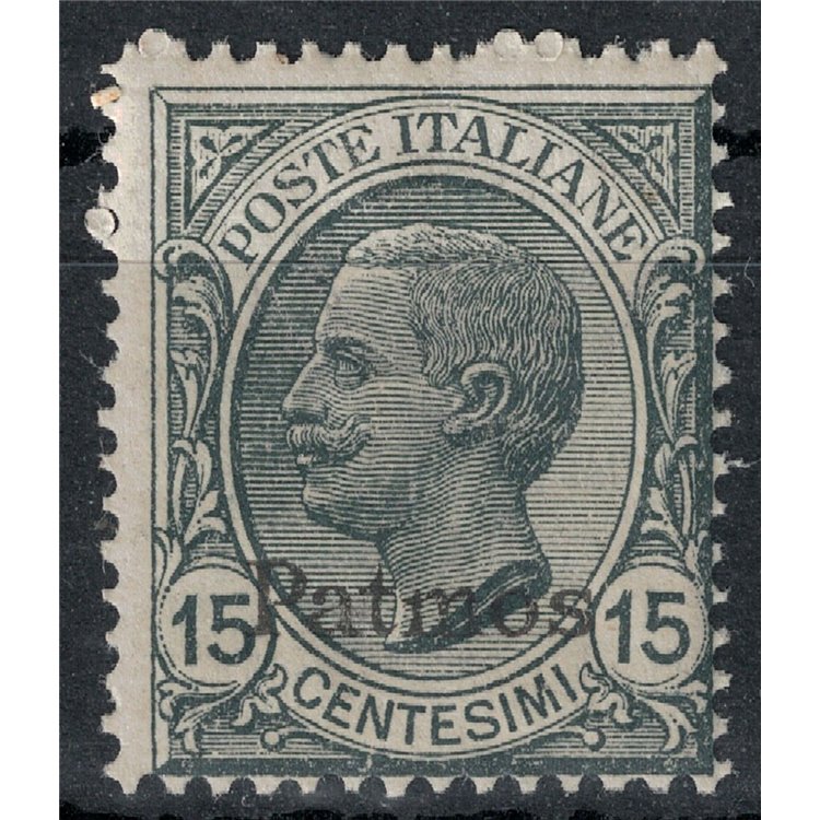 EGEO PATMO 1921 15c ardesia MNH**