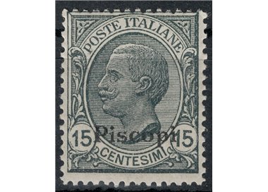 EGEO PISCOPI 1921 15c ardesia MNH**