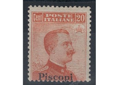 EGEO PISCOPI 1922 20c orange filigree crown MNH**