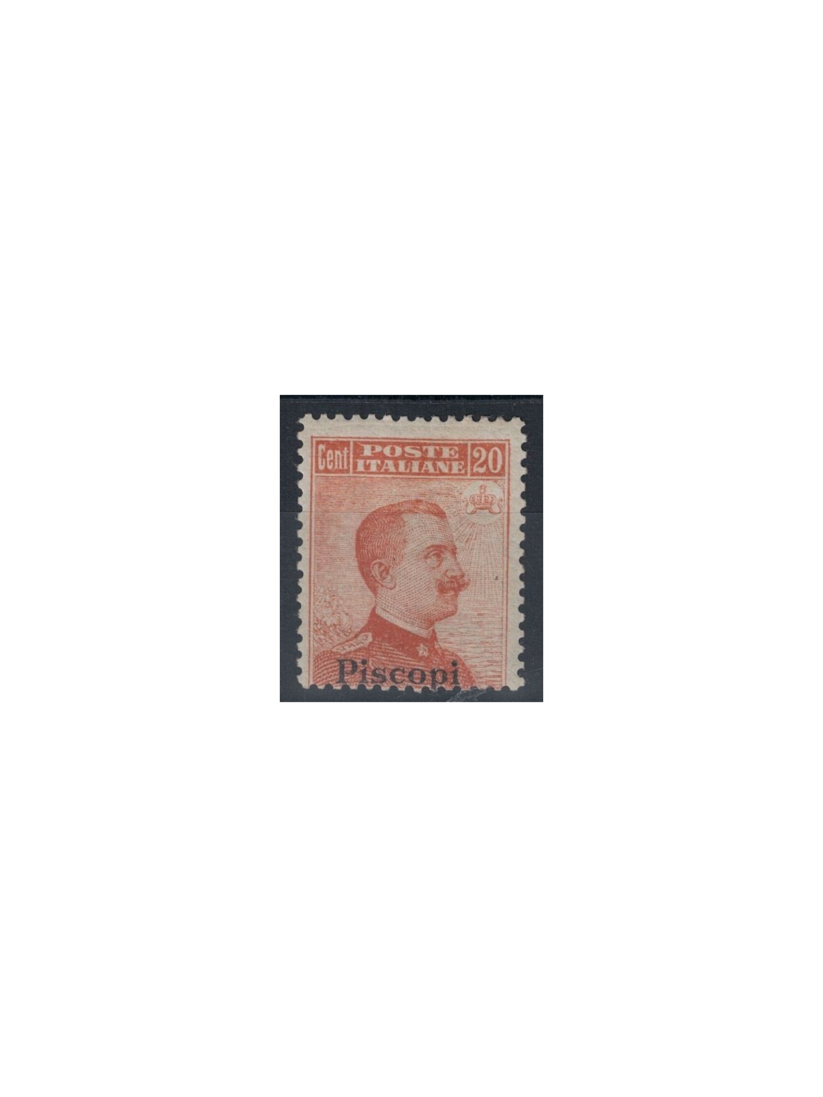 EGEO PISCOPI 1922 20c orange filigree crown MNH**
