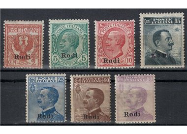 EGEO RODI 1912 Serie ordinaria 7v MNH**