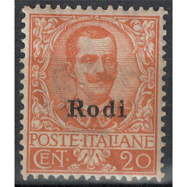 EGEO RODI 1916 20c arancio MNH**