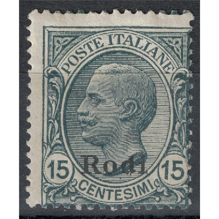 AEGEAN RHODES 1921 15c slate MNH**