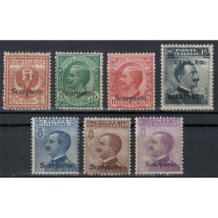 EGEO SCARPANTO 1912 Ordinary set 7v MNH**